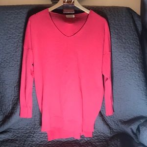 Soft Pink V-Neck Sweater